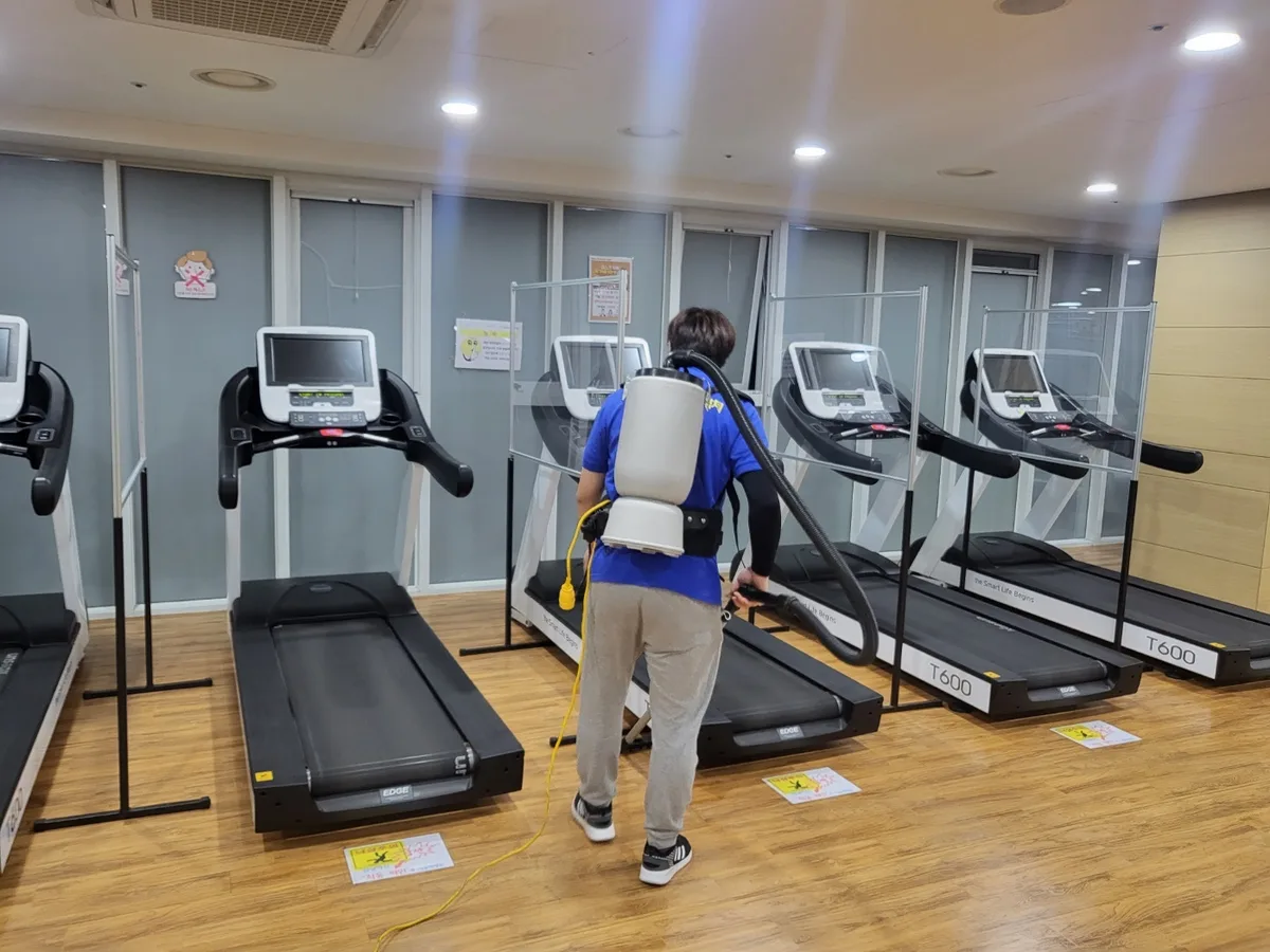 의정부시 의정부동 헬스장 탕비실 직원 휴게공간 위생청소 사례 - 행진크린